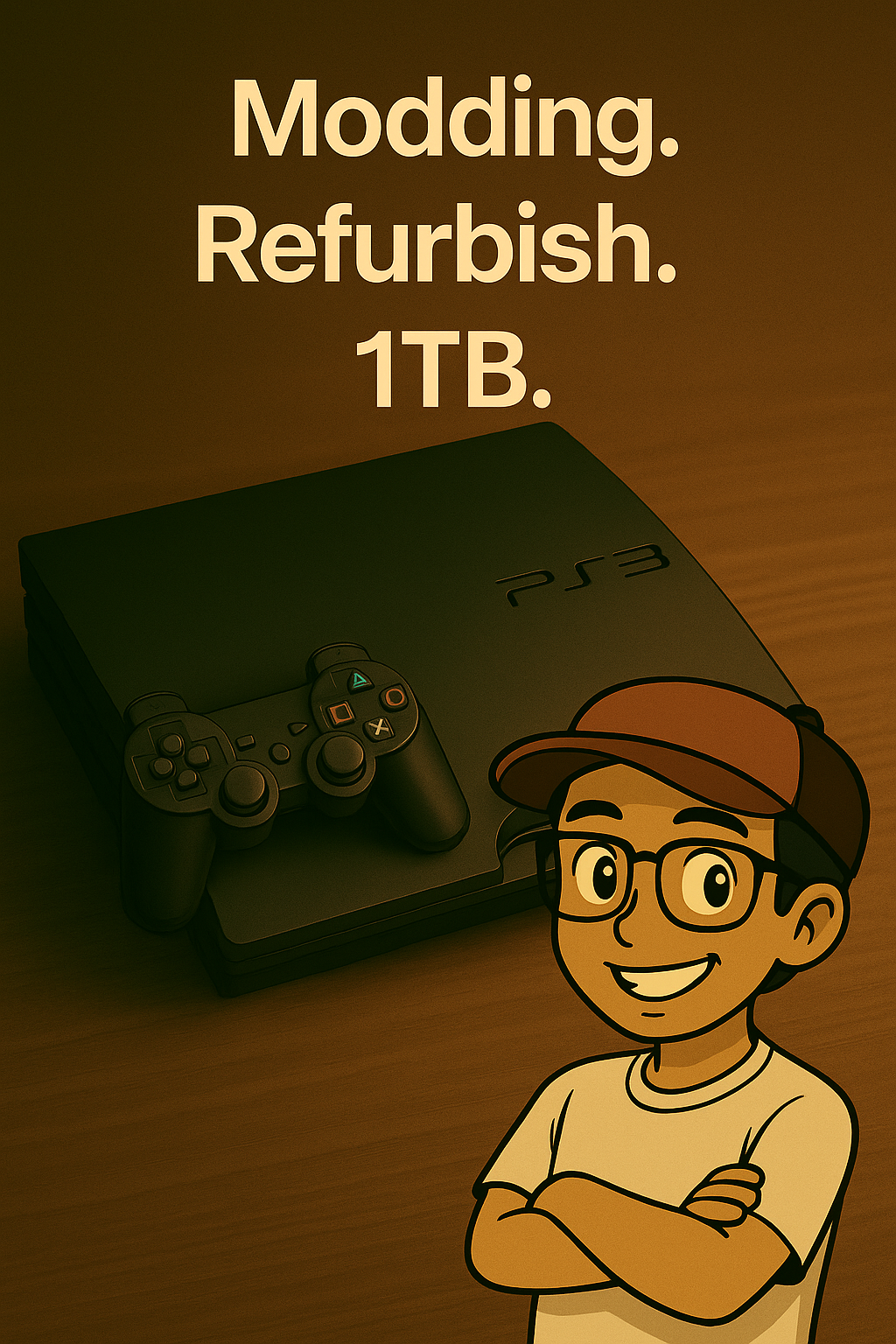 PlayStation 3 Slim – Modding, Refurbish, 1TB & Delid für maximale Performance