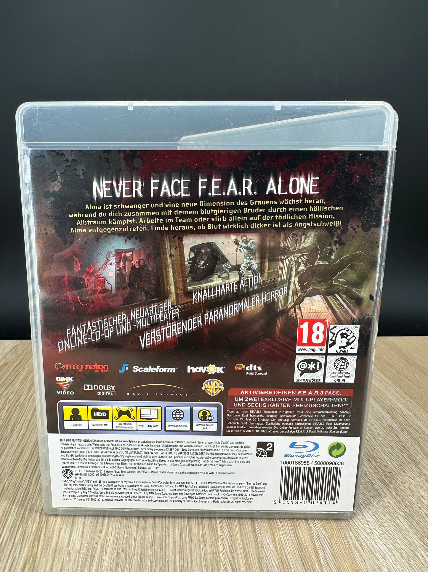 F.E.A.R. 3 (F.3.A.R.) – PS3 / PlayStation 3 Spiel | Horror-Shooter | PEGI 18