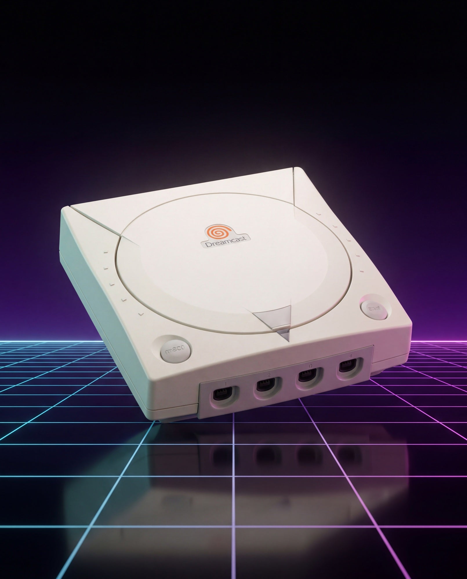 Refurbished Sega Dreamcast mit Swirl-Logo