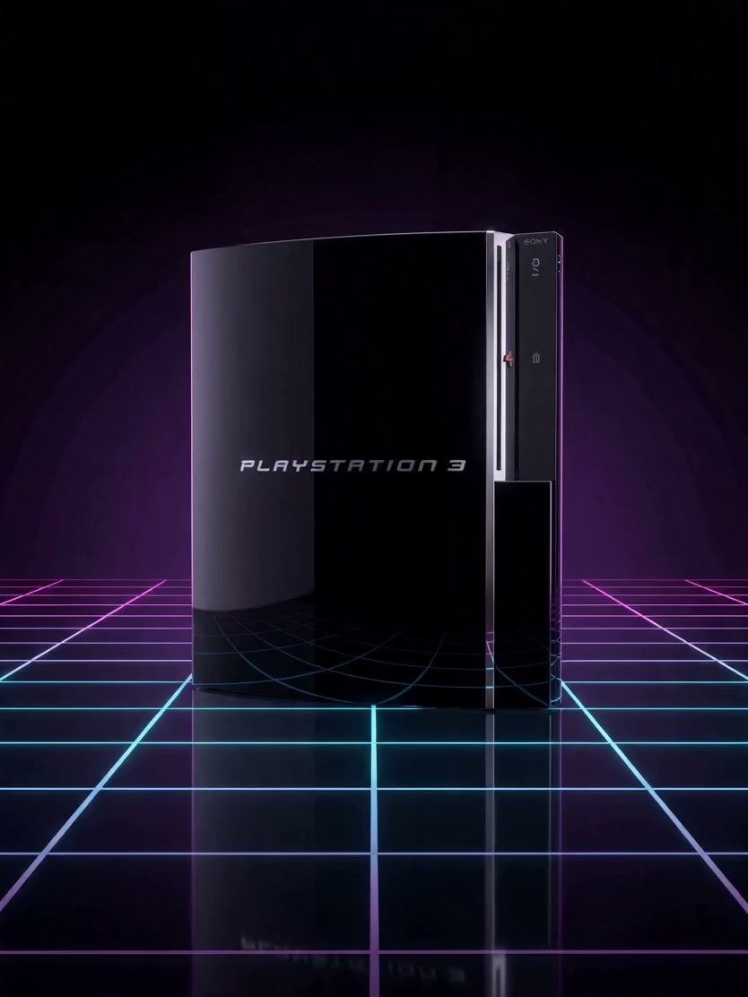 Gemoddete PlayStation 3 mit RGB-Beleuchtung