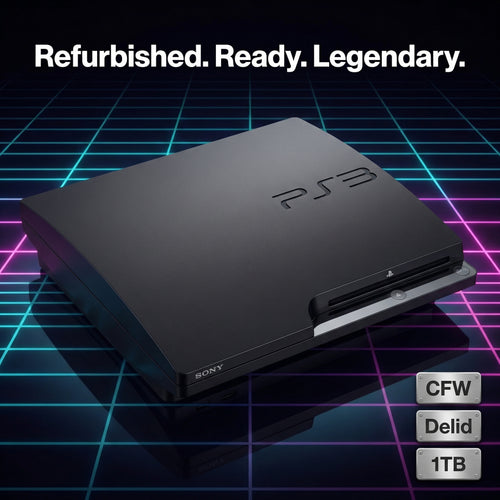PlayStation 3 Slim – CFW Modding + Delidding + 1TB + Generalüberholt | Ready to Play Einzelstück vom Industriemeister