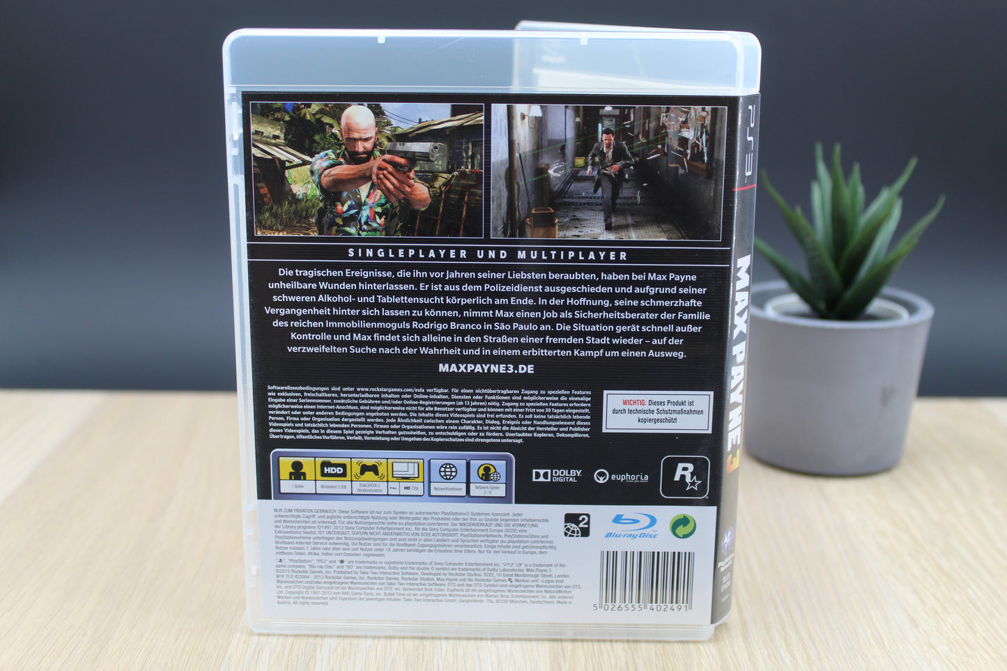 Max Payne 3 – PS3 – Zustand gut