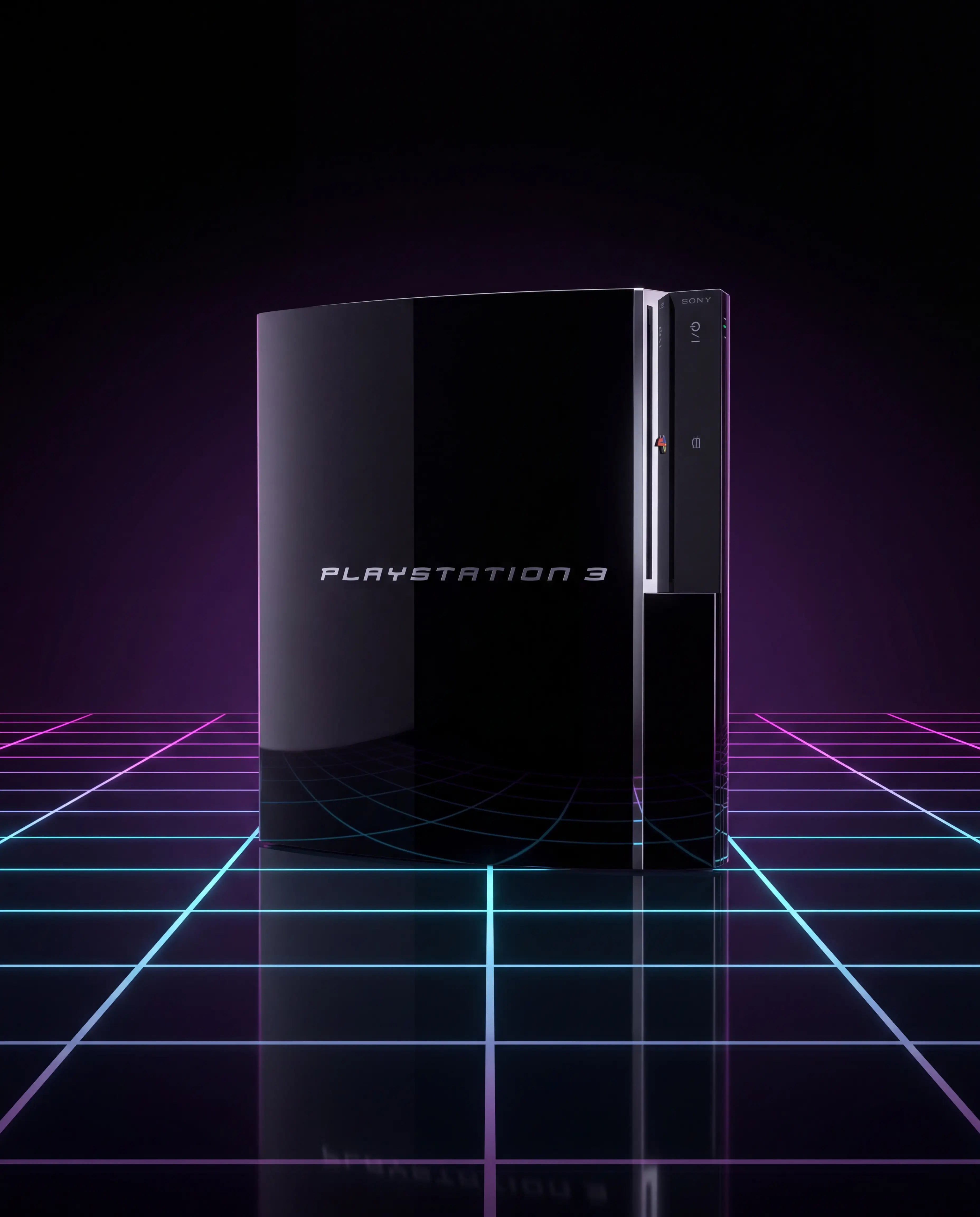 Gemoddete PlayStation 3 mit RGB-Beleuchtung
